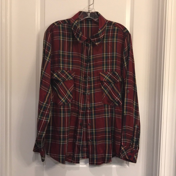 Sanctuary Tops - Sanctuary plaid boyfriend shirt